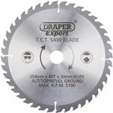 Draper 38154 ʌSB255P) - TCT Saw Blade, 254 x 30mm, 40T