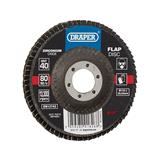 Draper 83157 ⣽Z115) - Zirconium Oxide Flap Disc, 115 x 22.23mm, 40 Grit
