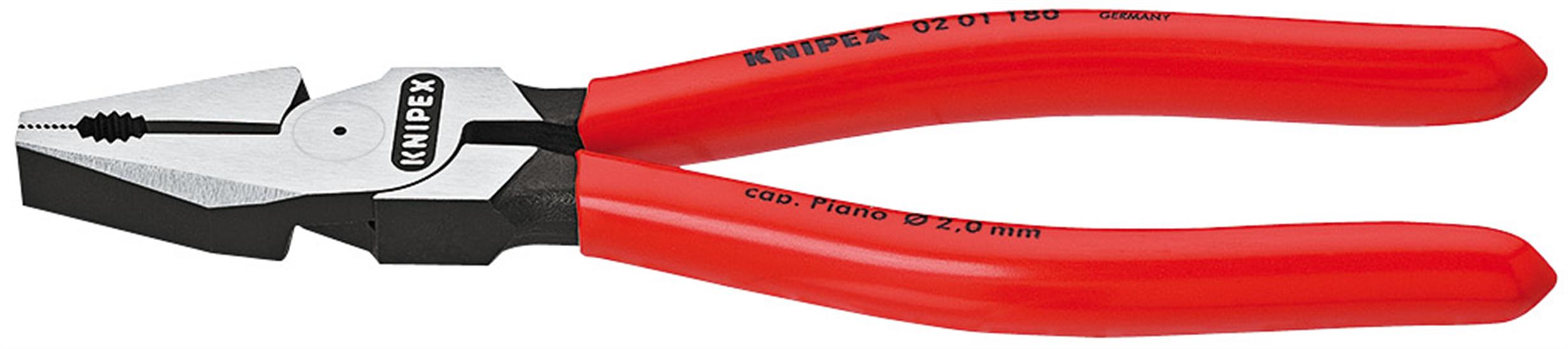 Draper 19587 ⠂ 01 180 SB) - Knipex 02 01 180 SB High Leverage Combination Pliers, 180mm