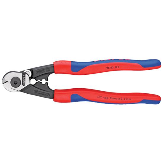 Draper 36142 ⢕ 62 190) - Knipex 95 62 190 Forged Wire Rope Cutters with Heavy Duty Handles, 190mm