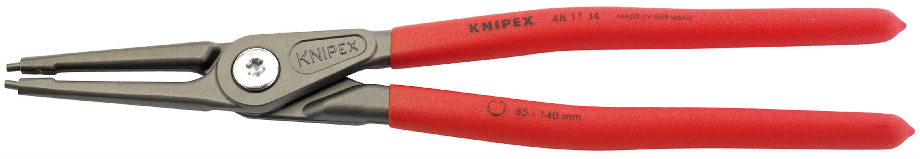 Draper 75081 ⡈ 11 J4) - Knipex 48 11 J4 320mm Internal Straight Tip Circlip Pliers, 85 - 140mm Capacity