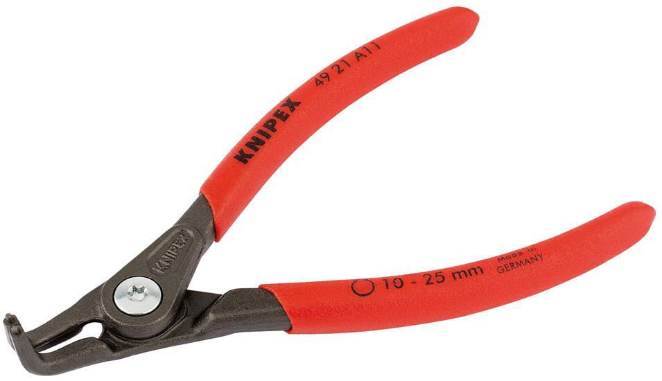 Draper 75094 ⡉ 21 A11) - Knipex 49 21 A11 90° External Straight Tip Circlip Pliers, 10 - 25mm Capacity, 130mm