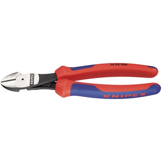 Draper 88145 ⡴ 02 200) - Knipex 74 02 200 High Leverage Diagonal Side Cutter with Comfort Grip Handles, 200mm