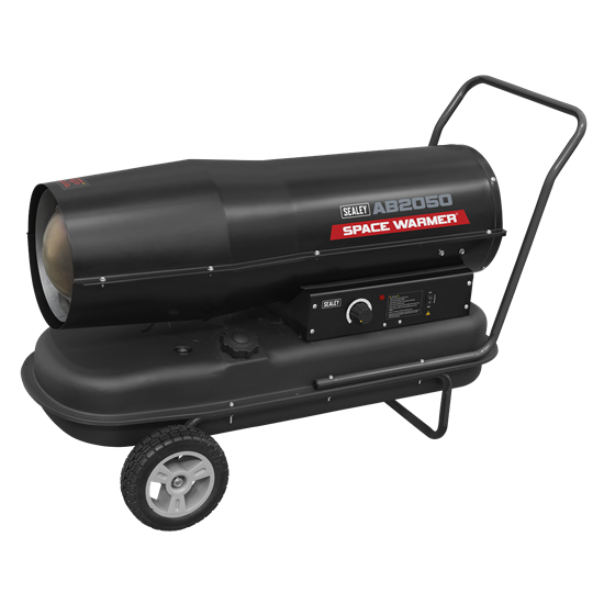 Sealey AB2050 - Space Warmer® Paraffin/Kerosene/Diesel Heater 205,000Btu/hr with Wheels