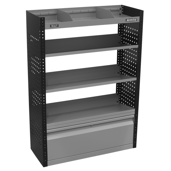 Sealey APMSVCOMBO2 - Modular Slanted Shelf Van Storage System