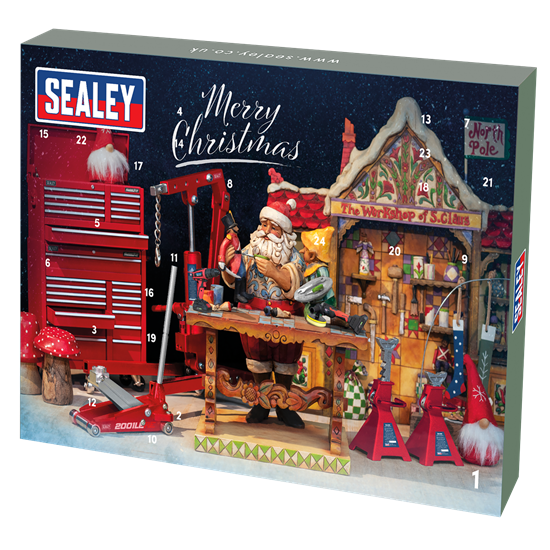 Sealey AVC003 - Ratchet, Socket & Bit Set 35pc Advent Calendar