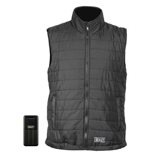 Sealey HG02KIT - 5V Heated Puffy Gilet - 44" to 52" Chest with Power Bank 20Ah