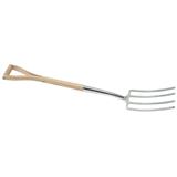 Draper 99013 𨷟G/L) - Draper Heritage Stainless Steel Digging Fork with Ash Handle