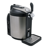 Baridi DH49 - Baridi 5L Mini Keg Draft Beer Dispenser Tap 4°C Integrated Cooling