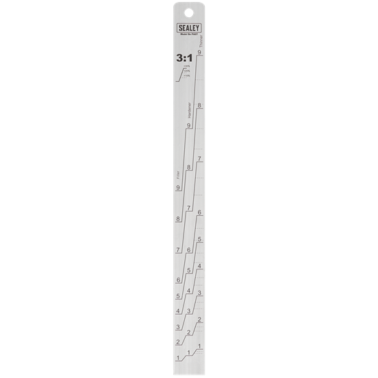 Sealey PA07 - Aluminium Paint Measuring Stick 1:1/3:1