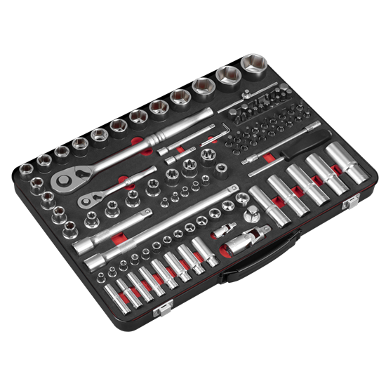 Sealey AK7926 - Socket Set  1/4" & 1/2"Sq Drive 108pc - Premier Platinum Series