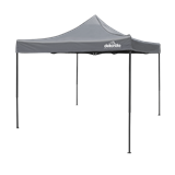 Dellonda DG133 - Dellonda Premium 3 x 3m Pop-Up Gazebo, PVC Coated, Water Resistant Fabric, Supplied with Carry Bag, Rope, Stakes & Weight Bags - Grey Canopy