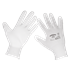 Sealey SSP50L/6 - White Precision Grip Gloves - (Large) - Pack of 6 Pairs