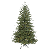 Dellonda DH80 - Dellonda Pre-Lit 5ft Hinged Christmas Tree with Warm White LED Lights & PE/PVC Tips - DH80