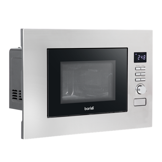 Baridi DH196 - Baridi 20L Integrated Microwave Oven, 800W, Stainless Steel