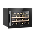 Baridi DH205 - Baridi 60cm Built-In 28 Bottle Wine Cooler with Beech Wood Shelves and Internal LED Light, Black