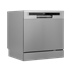 Baridi DH87 - Baridi Compact Tabletop Dishwasher 8 Place Settings, 6 Programmes, Low Noise, 8L Cycle, Start Delay - Silver