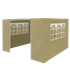 Dellonda DG142 - Dellonda Premium Side Walls/Doors/Windows for Gazebo/Marquee, Fits 2 x 2m Models - Beige