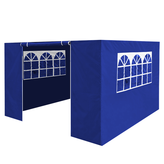 Dellonda DG143 - Dellonda Premium Side Walls/Doors/Windows for Gazebo/Marquee, Fits 2 x 2m Models - Blue