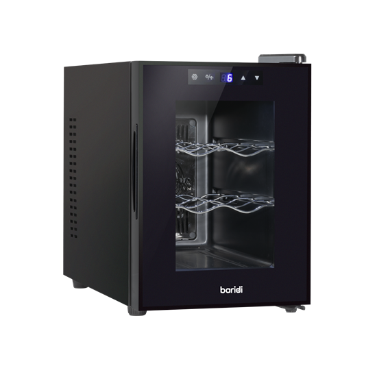 Baridi DH217 - Baridi 6 Bottle Wine Cooler, Thermoelectric, 5-18°C, Touch Control