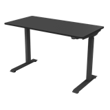 Dellonda DH55 - Dellonda Black Electric Adjustable Office Standing Desk, Quiet & Fast 1200x600mm