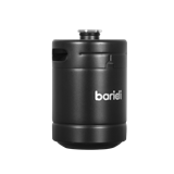 Baridi DH99 - Baridi Growler Keg 2L, Matte Black suitable for Soft Drinks and Beer