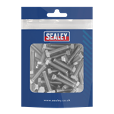 Sealey S625S - Stainless Steel Set Screw Din 933 – M6 x 25mm 1.00mm Pitch - Pack of 50