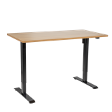 Dellonda DH242 - Dellonda Oak Electric Height Adjustable Standing Desk, Office Quiet & Fast 1400 x 700mm