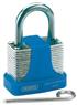 Draper 64157 (8301/42) - 42mm Resetable 3 Number Combination Laminated Steel Padlock With Hardened Steel Shackle & Bumper