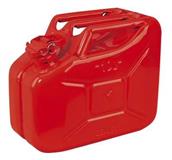 Sealey JC10 - Jerry Can 10ltr - Red