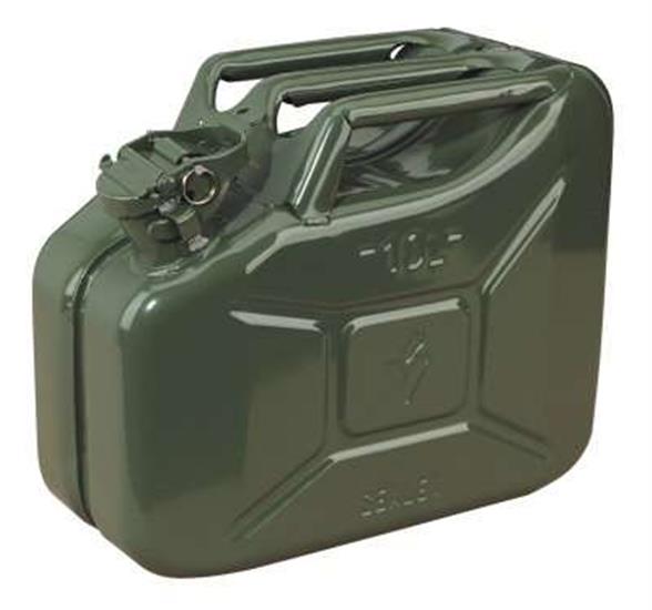 Sealey JC10G - Jerry Can 10ltr - Green