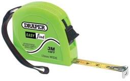 Draper 75880 ʎmtc) - 3m/10ft Easy Find Measuring Tape