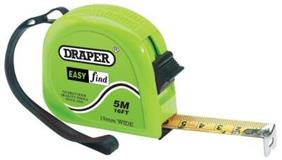 Draper 75881 ʎmtc) - 5m/16ft Easy Find Measuring Tape
