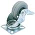 Draper 65474 (60275pb) - Swivel Plate Fixing Rubber Castor With Brake