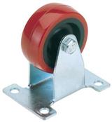 Draper 65517 �) - Fixed Plate Fixing Polyurethane Wheel