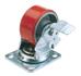 Draper 65527 (606125pb) - Swivel Plate Fixing Heavy Duty Polyurethane Wheel With Brake