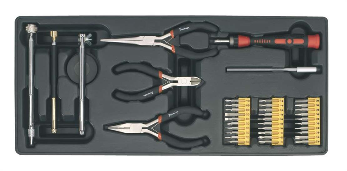 Sealey TBT17 - Tool Tray with Precision & Pick-Up Tool Set 38pc