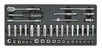Sealey TBT19 - Tool Tray with Socket Set 1/4"Sq Drive 43pc
