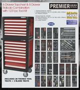 Sealey APTTC02 - 14 Drawer Topchest & Rollcab Combination with 1231pc Tool Kit