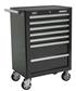 Sealey AP26479TB - Rollcab 7 Drawer with Ball Bearing Runners - Black