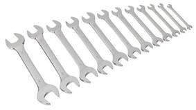 Sealey S0849 - Double Open End Spanner Set 12pc Metric