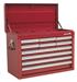 Sealey AP33109 - Topchest 10 Drawer with Ball Bearing Runners - Red