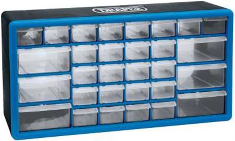 Draper 12015 (Poc30) - 30 Drawer Storage Cabinet/Organiser - 500 X 160 X 255mm