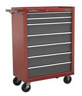 Sealey AP22507BB - Rollcab 7 Drawer with Ball Bearing Runners - Red/Grey