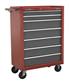 Sealey AP22507BB - Rollcab 7 Drawer with Ball Bearing Runners - Red/Grey