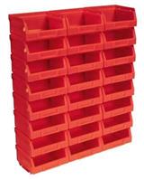 Sealey TPS124R - Plastic Storage Bin 103 x 85 x 53mm - Red Pack of 24