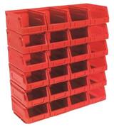 Sealey TPS224R - Plastic Storage Bin 105 x 165 x 83mm - Red Pack of 24