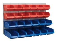 Sealey TPS132 - Bin & Panel Combination 24 Bins - Red/Blue