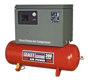 Sealey SAC2203BLN - Air Compressor 200L Belt Drive 3hp with Cast Cylinders Low Noise