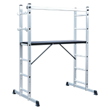 Sealey ASCL2 - Aluminium Scaffold Ladder 4-Way EN 131